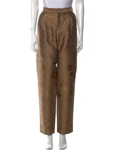 Pre-owned Linder Straight Leg Pants In Brown