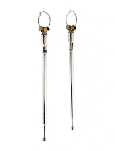 Pre-owned Linder Two-tone Drop Earrings In Multi