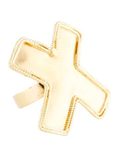 Pre-owned Linder X&o Cocktail Ring Set In Multi