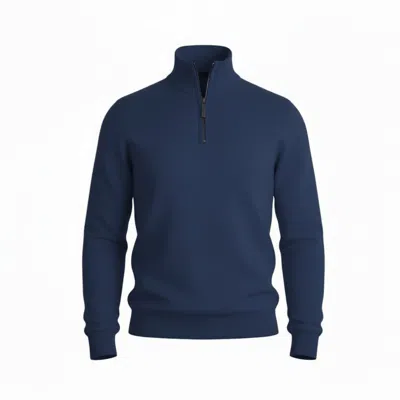 Lindsay Nicholas New York Women's Blue Drew Sweater In Navy