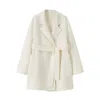 Lindsay Nicholas New York Women's Darlinghurst Coat In Winter White In Neutral