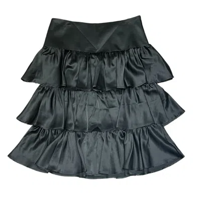 Lindsay Nicholas New York Women's Elena Francesca Tiered Skirt In Black