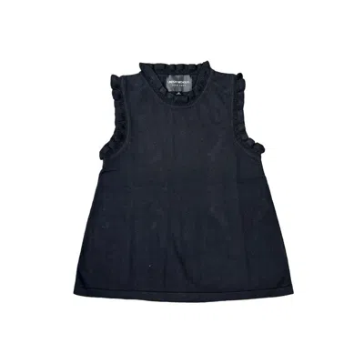 Lindsay Nicholas New York Women's Frill Crewneck Shell In Black