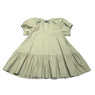 Lindsay Nicholas New York Women's Green Joan Mini Dress In Khaki