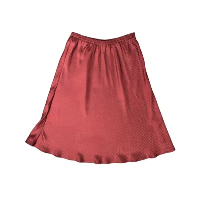 Lindsay Nicholas New York Women's Red Duchess Skirt In Mens Necktie