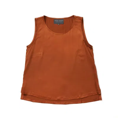 Lindsay Nicholas New York Women's Yellow / Orange Shell In Cinnamon Silk In Yellow/orange
