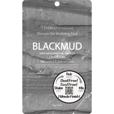Lindsay Re:natural Blackmud Charcoal Modeling Mask Pouch In Transparent