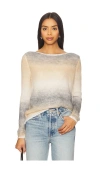 Line & Dot Abstract Ombre Sweater In Multi