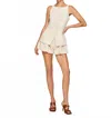 Line And Dot Adella Shorts In Ecru