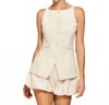 Line And Dot Adella Shorts In Ecru In Neutral