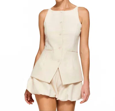 LINE AND DOT ADELLA TOP IN ECRU