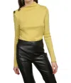 Line And Dot Adelyn Mock Neck Sweater In Chartreuse In Multi