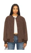 Line & Dot Alfie Jacket In Brown
