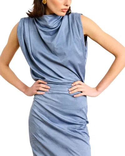 Line & Dot Alix Top In Blue