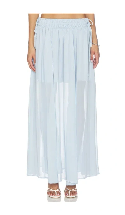 Line & Dot Amorette Skirt In Blue