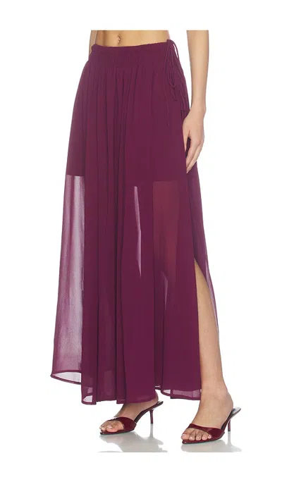 Line & Dot Amorette Skirt In Plum