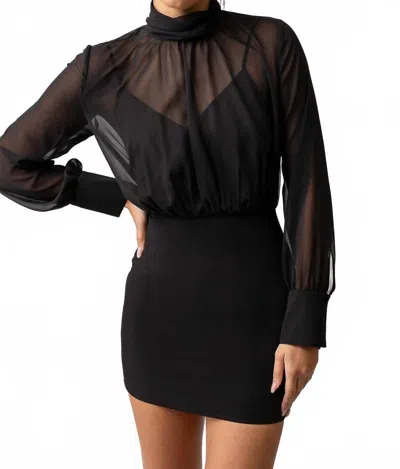 Line And Dot Amuse Mini Dress In Black