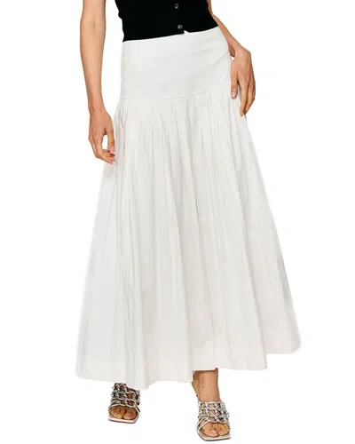 Line & Dot Anitha Skirt In White