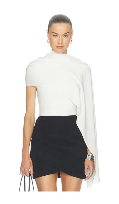 Line & Dot Arabella Cape Top In Ivory