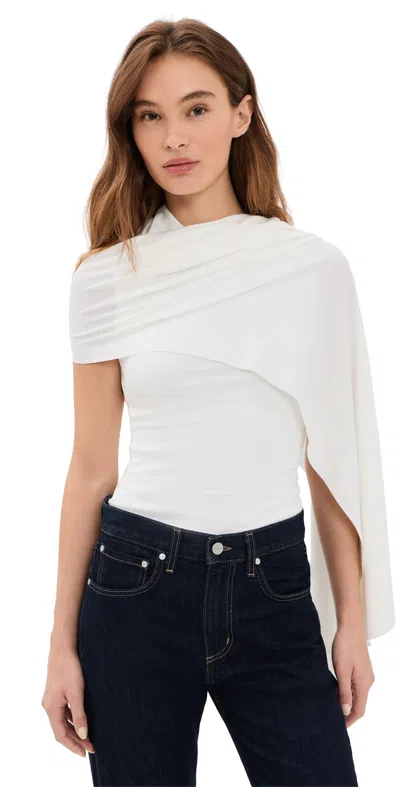 Line & Dot Arabella Cape Top Ivory In White