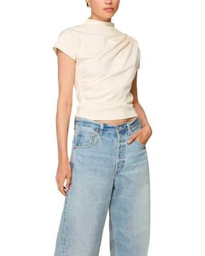 Line & Dot Archer Draped Top In Neutral