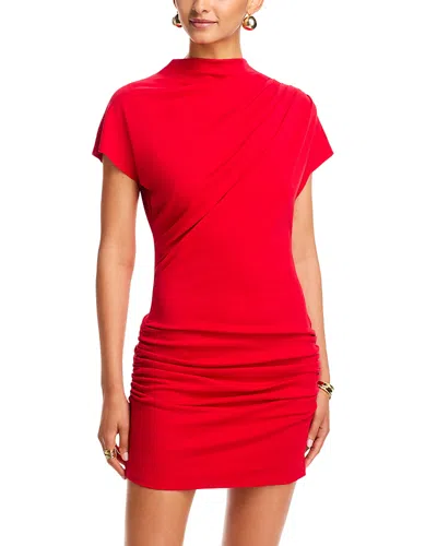 Line & Dot X Revolve Archer Draped Mini Dress In Red