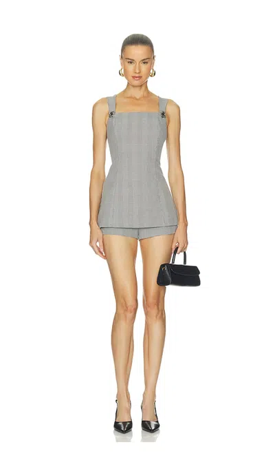 Line & Dot Archie Romper In Black & White
