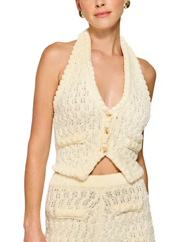 Line & Dot Aria Sweater Vest In Neutral