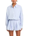Line & Dot Arlen Romper In Blue