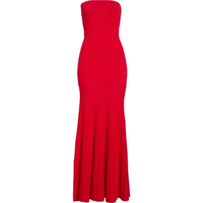Line & Dot Arlo Tube Dress In Red