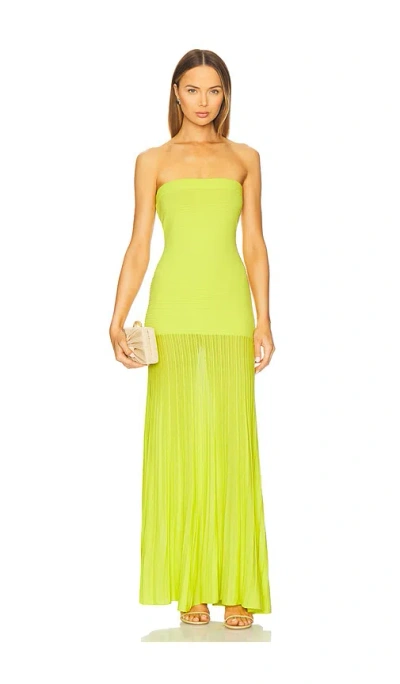 Line & Dot Arlo Tube Dress In Green