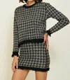 Line And Dot Avalon Textured Sweater In Black In Multi