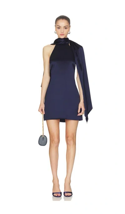 Line & Dot Avenelle Mini Dres In Blue
