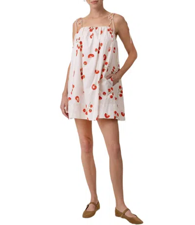Line And Dot Bellissimo Tie Strap Dress In White