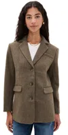 Line & Dot Belmont Blazer Brown In Brown