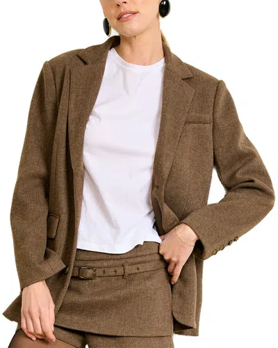 Line & Dot Belmont Blazer In Brown