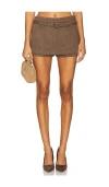 Line & Dot Belmont Skort Brown In Brown