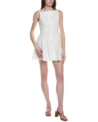 Line & Dot Bendetta Mini Dress In White