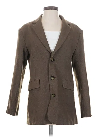Pre-owned Line & Dot Blazer Jacket In Brown
