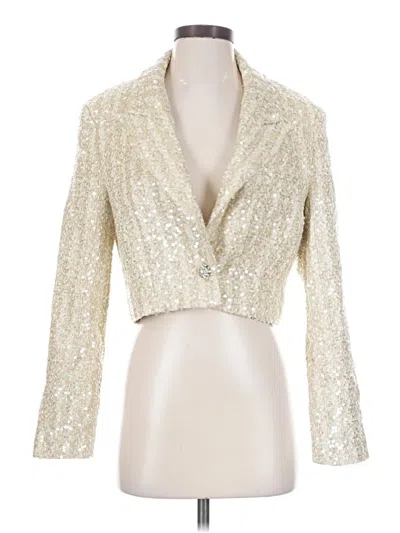 Pre-owned Line & Dot Blazer Jacket In Gold