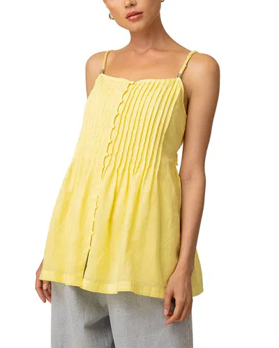 Line & Dot Calisto Linen-blend Mini Dress In Multi