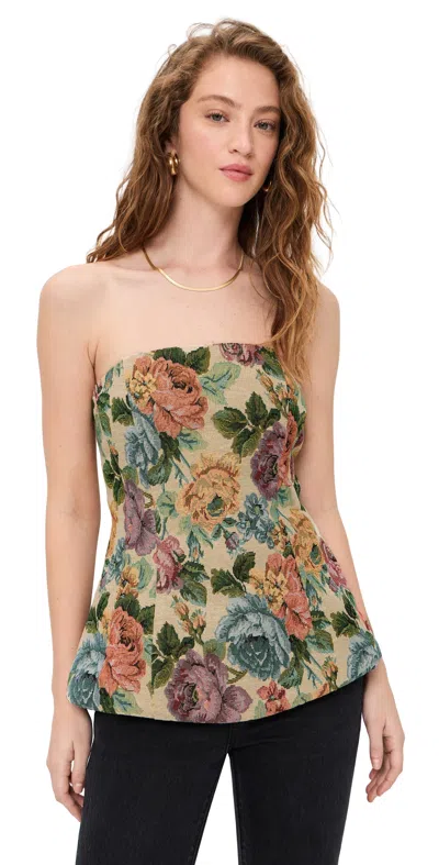 Line & Dot Cambria Top Cream Multi