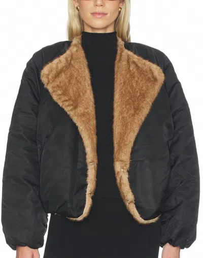 Line And Dot Camden Bomber Jacket In Black