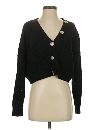 Pre-owned Line & Dot Cardigan Sweater In Black