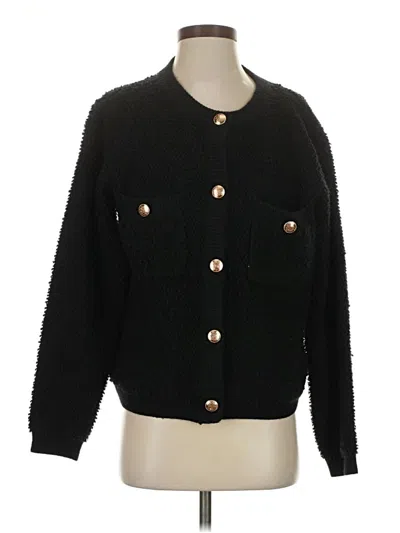 Pre-owned Line & Dot Cardigan Sweater In Black