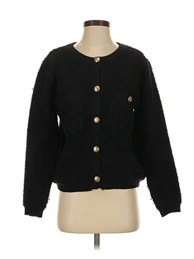 Pre-owned Line & Dot Cardigan Sweater In Black