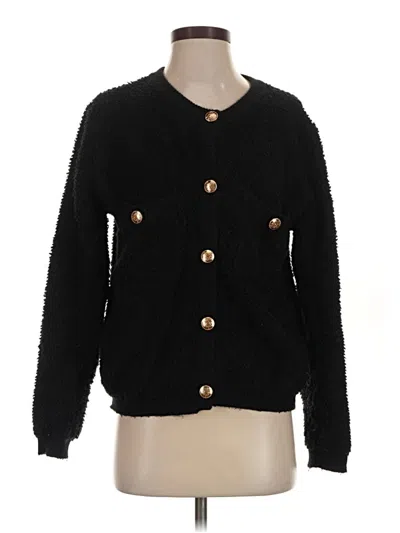 Pre-owned Line & Dot Cardigan Sweater In Black