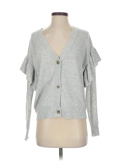 Pre-owned Line & Dot Cardigan Sweater In Gray