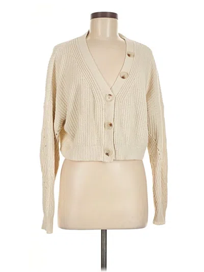 Pre-owned Line & Dot Cardigan Sweater In Ivory
