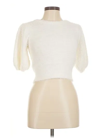 Pre-owned Line & Dot Cardigan Sweater In Ivory